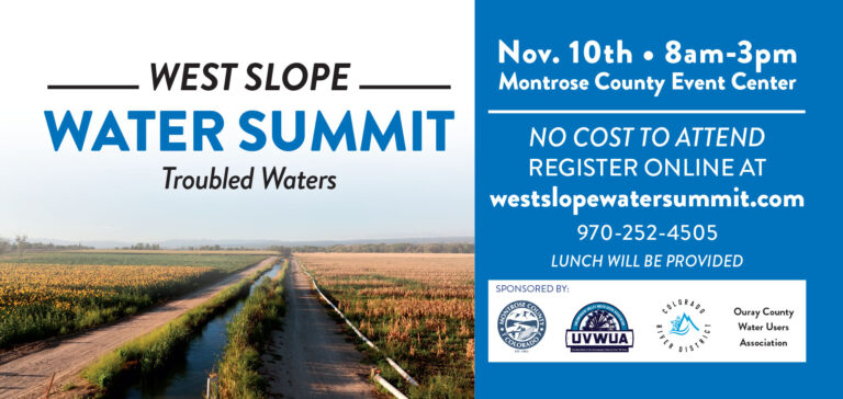 West Slope Water Summit Registration is Closed