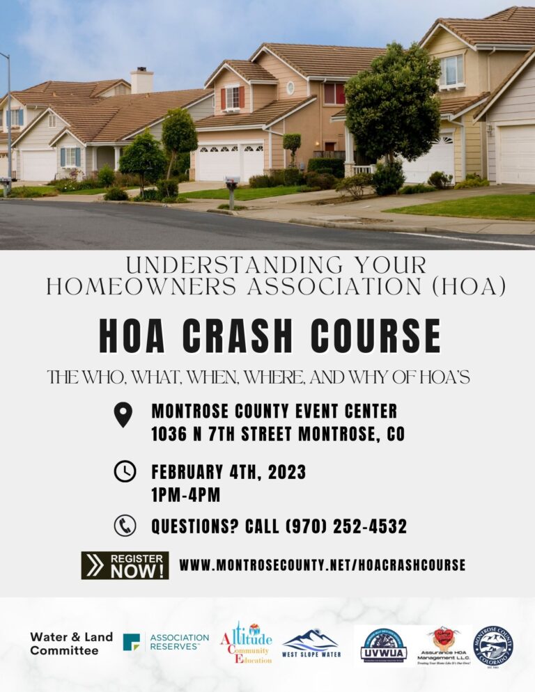 HOA Crash Course Presentations