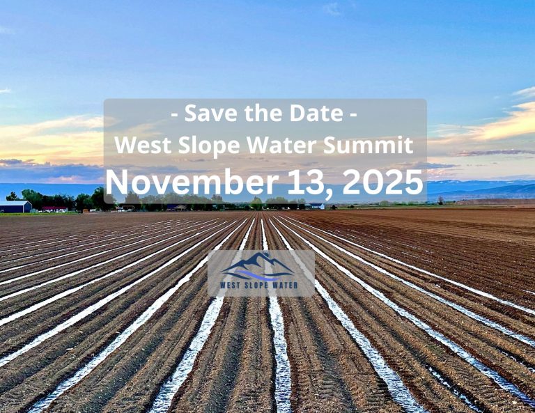 Save the Date for the West Slope Water Summit