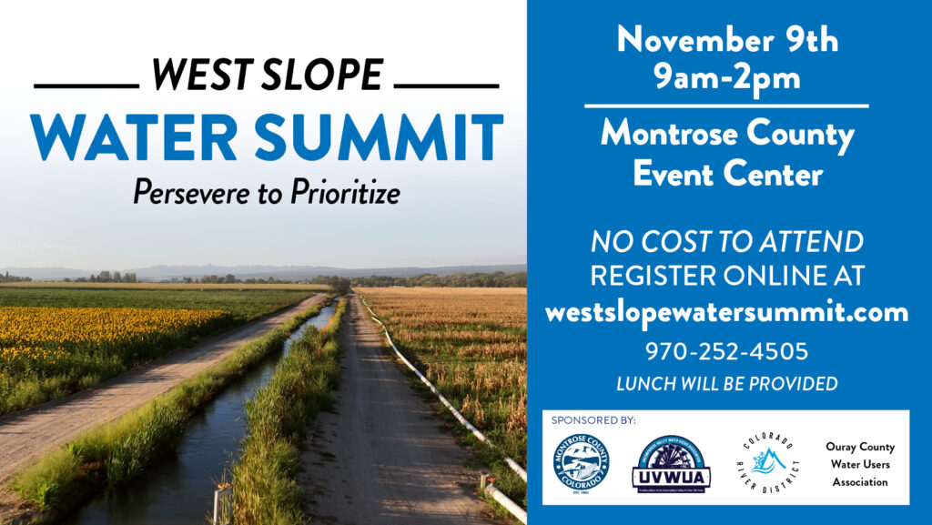 West Slope Water Summit flyer