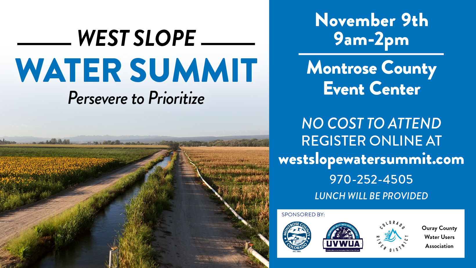 West Slope Water Summit flyer